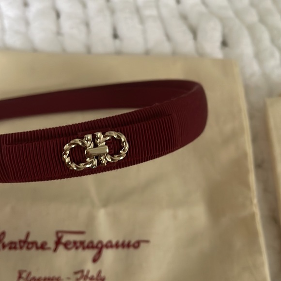 Ferragamo burgundy hair band - Picture 7 of 7